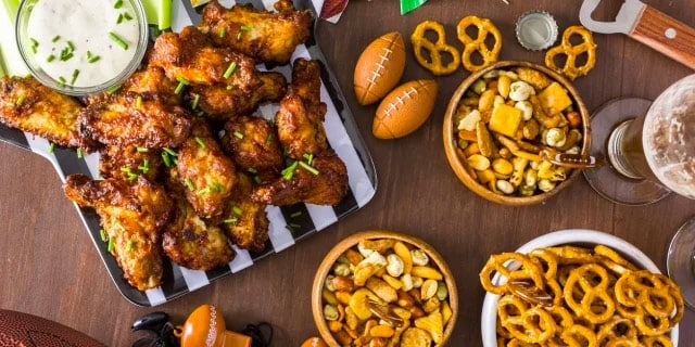 party food on a table